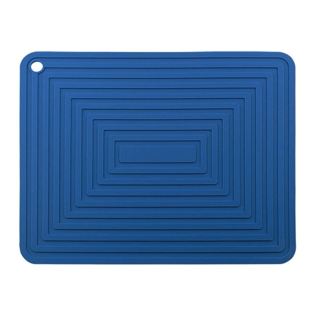 Tapete de Wave Pot Advancent mantel Individual Plegable Flexible Lavable azul
