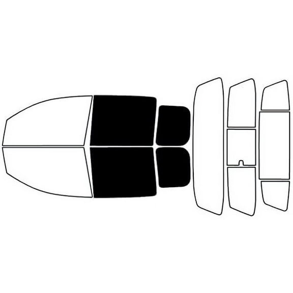 Rvinyl Car Window Pre Cut Tint Film Kit Back 5% Single Ply Fits Nissan Titan 2004-2014