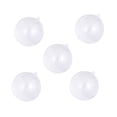 thumbnail image 1 of RomaMX 5 piezas Bolas de Navidad Bolas redondas de plástico ligero Bolas huecas transparentes Bolas colgantes de fiesta de Navidad para festival de vacaciones (10 cm), 1 of 7