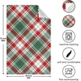 thumbnail image 3 of GZHJMY Christmas Tartan Red Green Plaid Kitchen Towel, Dish Towels Quick Drying Tea Towels Absorbent Hand Towels for Kitchen Sink Dinner Table 28 x 18 Inches, Set of 1, 3 of 7