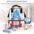thumbnail image 5 of Fuzoiu Medicine Gnome Truck Red Print Diaper Bag Backpack,Baby Essentials Travel Tote,Multi function Waterproof Diaper Bag, Travel Essentials Baby Bag - Unisex, 5 of 6
