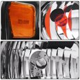 thumbnail image 4 of CCIYU headlights assembly For Ford F-150 2004-2008 With protective coating Black Housing Amber Reflector Clear Lens, 4 of 5
