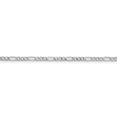 thumbnail image 3 of 14K White Gold 2.5mm White Gold Semi-Solid Figaro Chain 16 Inch, 3 of 5