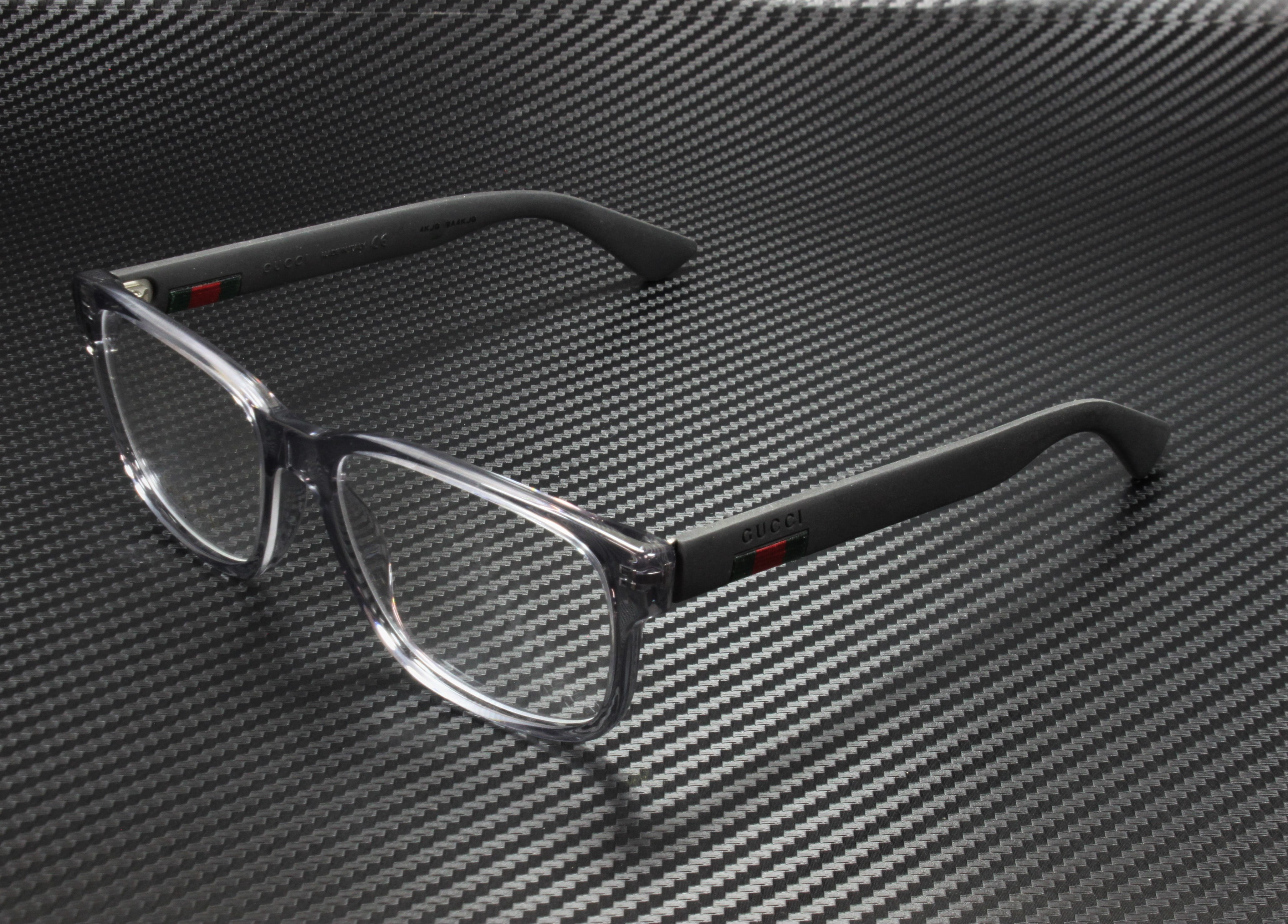 SALE! NEW GUCCI LOGO GG0572O 009 Black Grey Demo Square Unisex Eyeglasses Gucci GG1572O 001 Black Rectangular Glasses - eye-oo.com main image 2