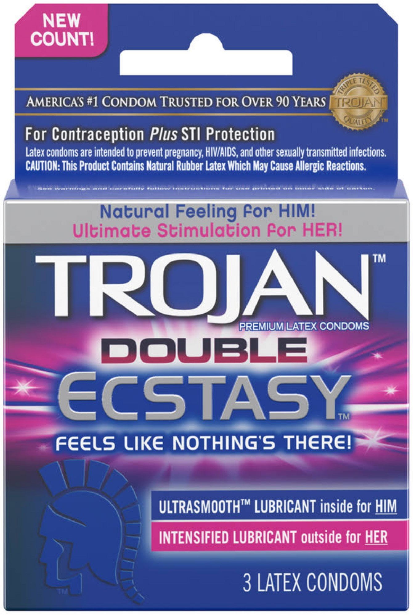 TROJAN FIRE & ICE CONDOMS DUAL ACTION LUBRICANT 18 Pack