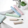 thumbnail image 2 of 1pc Portable Travel Toothbrush Protect Box Health Tooth Brushes Protector Toothbrush Tube Cover Case beige, 2 of 6