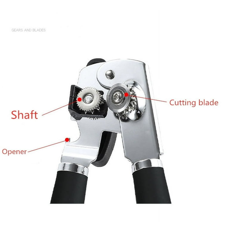 Can Opener,Professional 3-in-1 Multifunctional Manual Can Openers Bottle Opener,Kitchen Durable Stainless Steel Heavy Duty Can Opener Smooth Edge