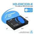 thumbnail image 5 of HDMI over IP Extender Full HD 1080P Upto 330 Ft CAT5e/6 Cable With IR (HD-EXM330-K), 5 of 10