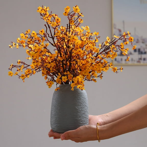 Travelwant 6Banches Babys Breath Gypsophila Artificial Flowers Bouquet Fake Silk Flowers Real Touch Flowers for Home Wedding Centerpiece Arrangement Festival