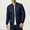 Blue, variant on DPTALR Men's Solid Color Padded Jacket,Fashionable and Warm,Orange,S