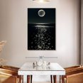 thumbnail image 3 of Elephant Stock Sea At Night Wall Art - Vertical Canvas Wall Art - Living Room Wall Decor - Beach Canvas - Black And Beige Decor - 32" x 48", 3 of 8