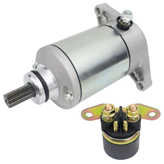 shamofeng Starter & Relay for Suzuki QuadRunner 250 1987-2002, KingQuad 300 250 1991-2002, Arctic Cat 250 300 1998-2005,31100-19B00 31100-19B20 3545-017 3545-003 18807 410-54034 SMU0060