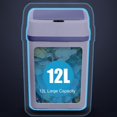 thumbnail image 4 of Automatic Trash Can, Smart Trash Can Automatic Battery Powered Large Opening  for Bedroom, 4 of 7