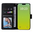 thumbnail image 4 of Compatible with iPhone 15 Pro Max Premium Vintage PU Leather Magnetic Closure Case with Strap Flip Cover, 4 of 5