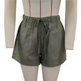 thumbnail image 2 of Pantalones cortos con cordón para mujer, pantalones cortos de verano para mujer, pantalones cortos elásticos informales con cordón, pantalones cortos de cintura elástica de verano, fieles a su promesa, 2 of 3