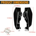 thumbnail image 2 of Pbymt Deflector De Aire De Marco Medio Compatible Con Harley Touring Road King Street Electra Glide 2009-2024 (Negro Brillante Vivo), 2 of 5
