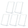 thumbnail image 4 of WESIEVYA 5Pcs Clear Acrylic L Shape Display Stand for Desktop Menu and Photos, 4 of 8