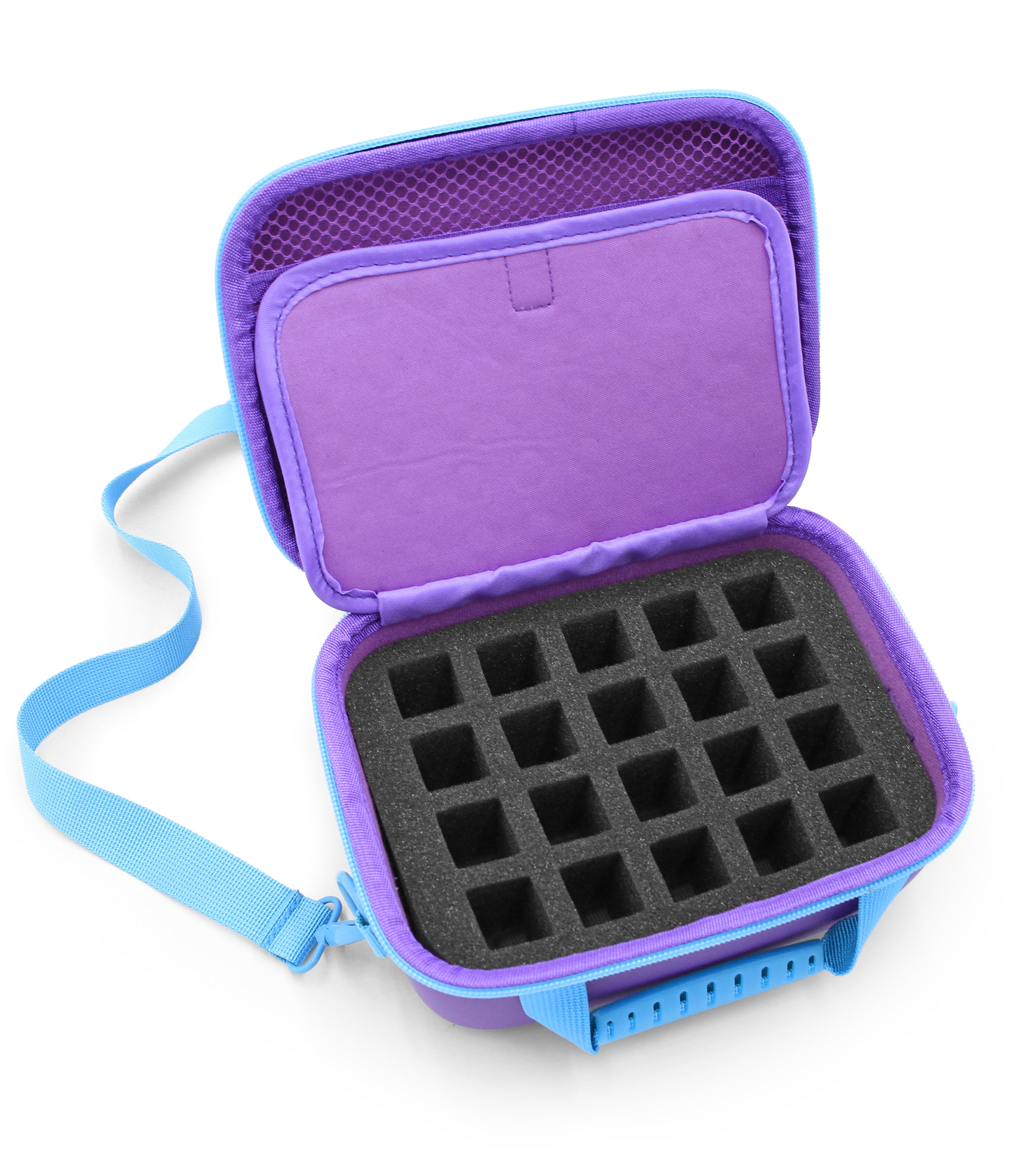 CM Nail Polish Organizer and Cosmetics Case with 20 Nail Polish Holder