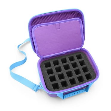 CM Nail Polish Organizer and Cosmetics Case with 20 Nail Polish Holder Slots Includes Nail Case Only