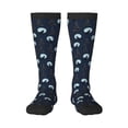 thumbnail image 2 of Picia Women Crew Soft Moisture-wicking Socks Night Forest Wolf Pattern Design Cotton Socks, One Size fit All, 2 of 9