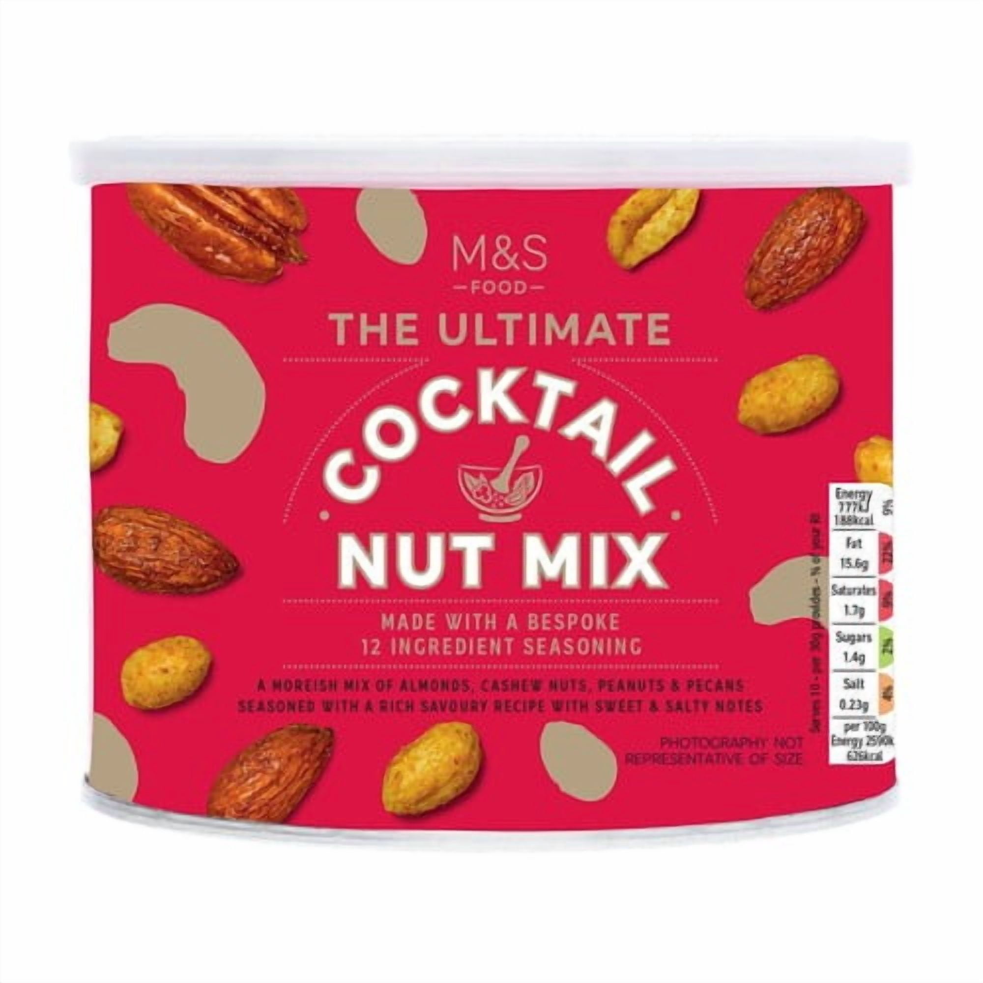 M&S The Ultimate Cocktail Nut Mix 300g, British Import (Pack of 3)