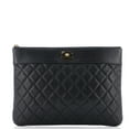 thumbnail image 1 of Pre-Owned CHANEL Mademoiselle Vintage O Case Clutch Quilted Sheepskin Medium By Rebag, 1 of 8