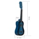 thumbnail image 2 of Guitarra acústica folk de 21 pulgadas, instrumento musical para principiantes, guitarra de 6 cuerdas para clases de música en casa y en la escuela para niños (azul), 2 of 7