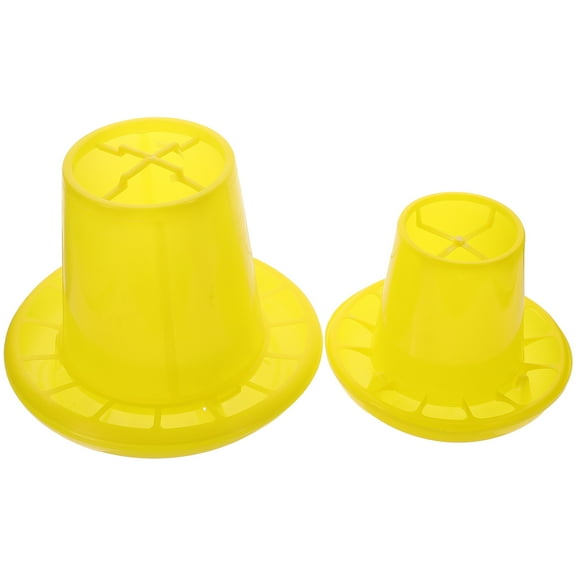 2Pcs Chicken Feeder Poultry Feeding Trough Food Feeding Holder Duck Food Container
