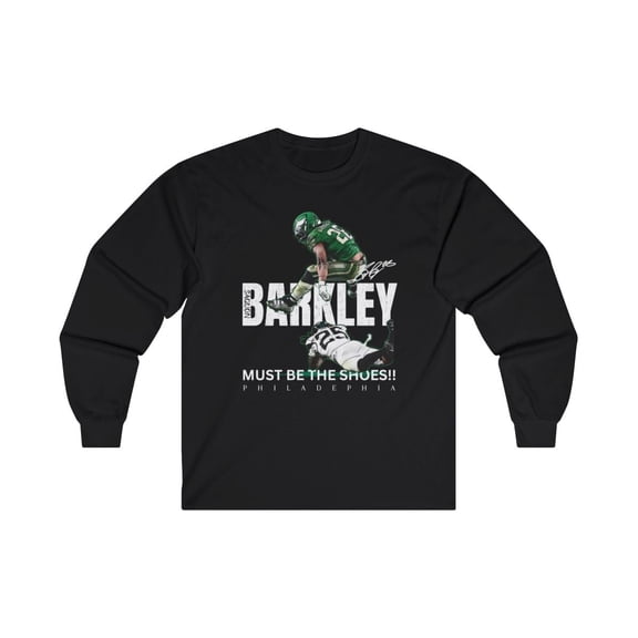 Philadephia Barkley #26 Football Cartoon Unisex Heavy Cotton Tee Unisex Ultra Cotton Long Sleeve Tee-KFL2SB001-Black-2XL