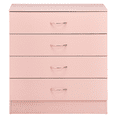 thumbnail image 5 of GZXS 4 Drawer Dresser for Bedroom, Small Chests of Drawers, Modern Night Stand for Hallway, Closet, Living Room, Pink, 5 of 10