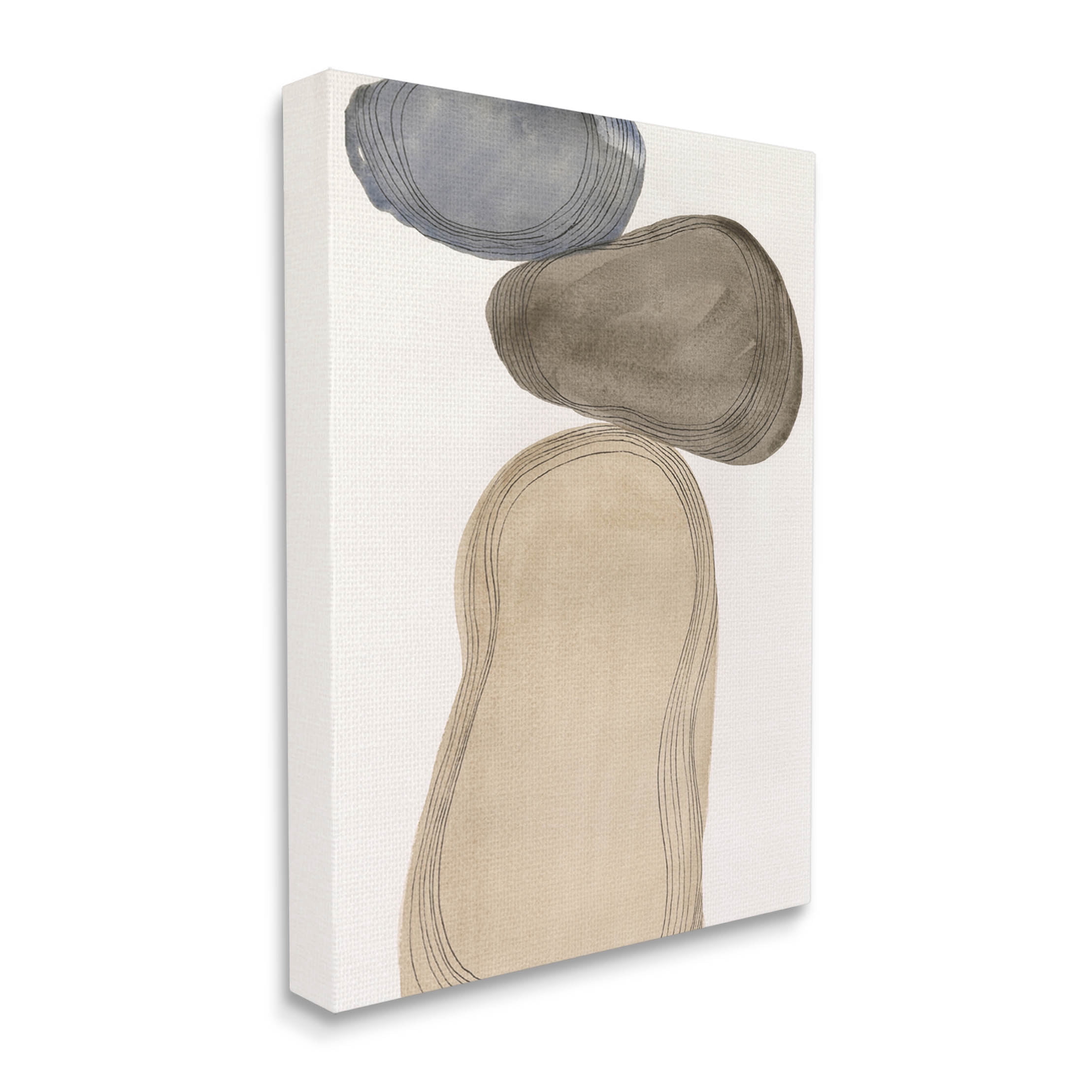Stupell Industries Contemporary Circular Shapes Arrangement Graphic Art Gallery Wrapped Canvas Print Wall Art, Design by Laura Marr