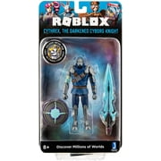 Roblox Imagination Collection - Cythrex, the Darkened Cyborg Knight Figure Pack [Includes Exclusive Virtual Item]
