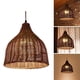 thumbnail image 5 of Lámpara colgante de bambú, accesorio de iluminación de tejado, la de lámpara, las de iluminación para dormitorio, casa de , Bar, 25x25x25mm Colco Pantalla de lámpara de bambú, 5 of 7