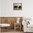 thumbnail image 2 of Stupell Industries Black Sheep Grazing Animals & Insects Photography Brown Floater Framed Canvas Art Print Wall Art, 21 x 17, 2 of 9
