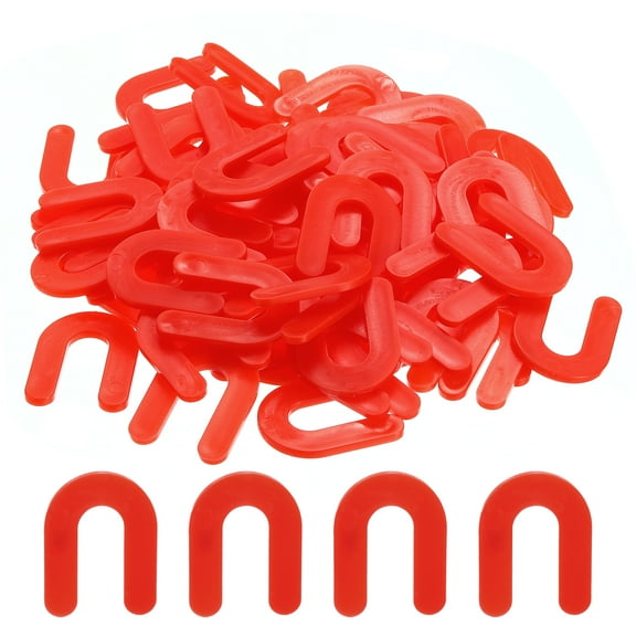 Uxcell 100Pack Horseshoe Shim Tile Spacers Wall Floor Tile Plastic 1/8 Inch Red