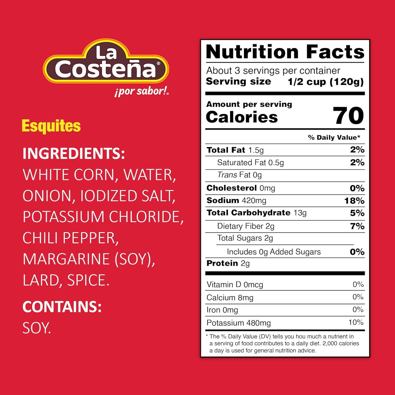 La Costeña Esquites Pouches 8 Pack