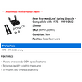 thumbnail image 2 of Rear Rearward Leaf Spring Shackle - Compatible with 1975 - 1991 GMC Jimmy 1976 1977 1978 1979 1980 1981 1982 1983 1984 1985 1986 1987 1988 1989 1990, 2 of 2