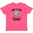 thumbnail image 3 of Inktastic Just a Girl Who Loves Skating Youth T-Shirt, 3 of 5