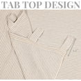 thumbnail image 4 of The Art Box Linen Window Curtains for Living Room 18 inches Striped Gray , Striped Linen Curtain Drapes, Tab Top, 2 Panels Set, 4 of 6