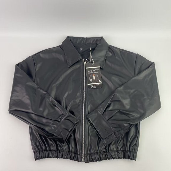 ZFBAOJT Leather jackets,Trendy Queen Womens Leather Jackets Oversized Faux Motorcycle Plus Size Moto Biker Coat Fall Outfits Fashion Clothes 2025（L）