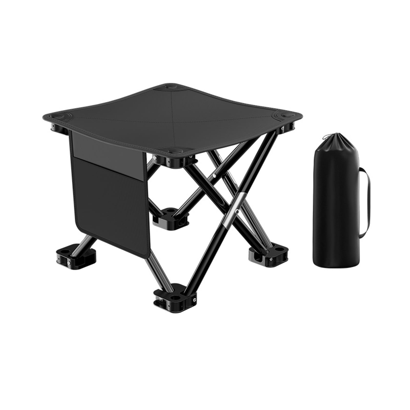 Cherryhome Camping Stool, 13in Tall Large Size Folding Stool with Carry