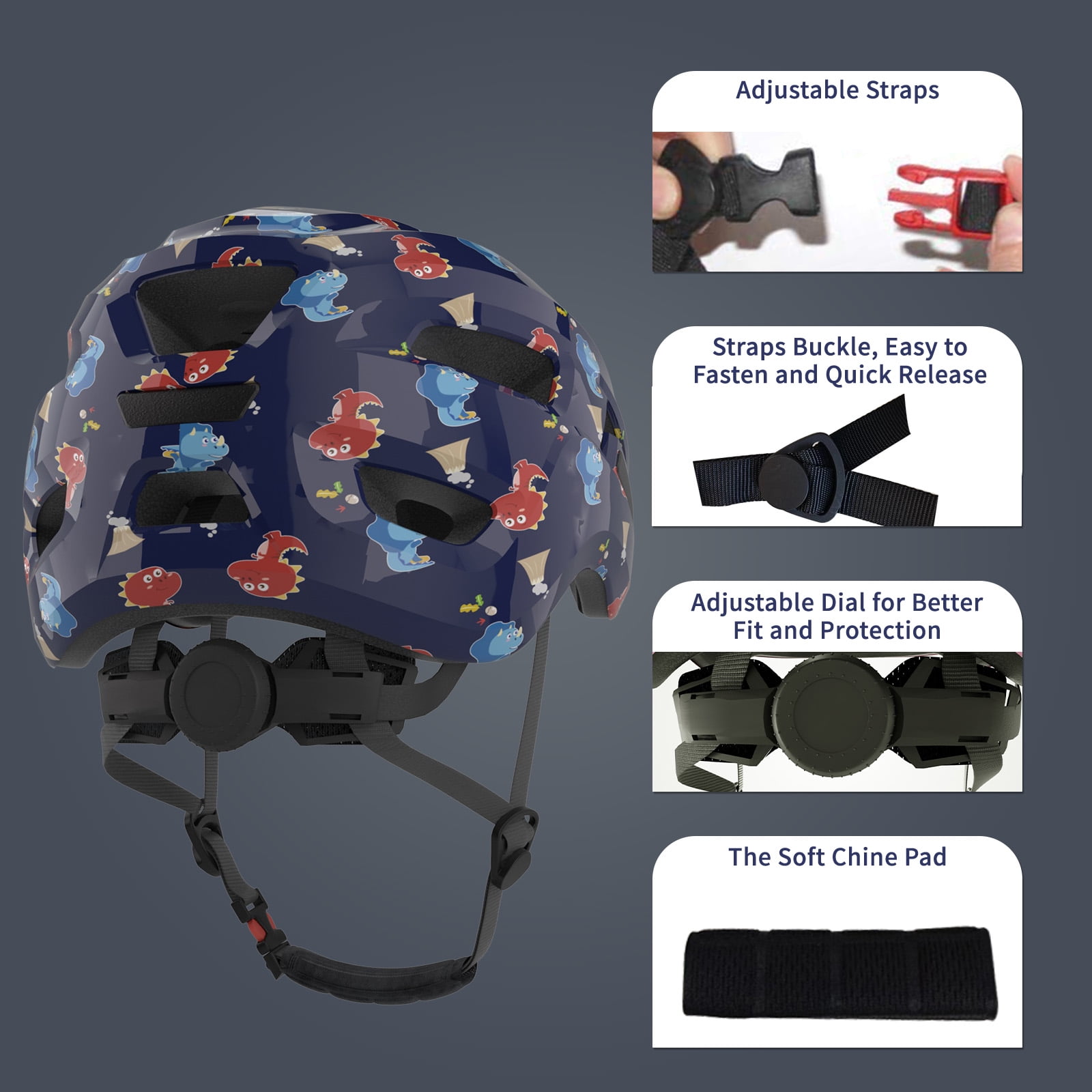 GLAF Baby Bike Helmet Toddler Helmets for 1 Year Old and Up Infant Girls Boys Multi Sport Adjustable for Scooter Bicycle Kids Youth Child Skateboard Safety Cycling