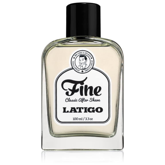Fine Classic Men’s After Shave, Soothing and Toning After Shave for Men, Latigo, 100ml