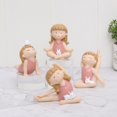 thumbnail image 3 of Jlong 6PACK Meditation Yoga Pose Statue Resin Figure Yoga Girl Sculptures Home Decor Girl Figurine Ornament for Home TV Cabinet Bookshelf Decor, 3 of 9