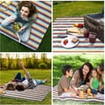 thumbnail image 4 of Couvertures de Pique-Nique, Grande Couverture de Pique-Nique Support Imperméable, Tapis de Pique-Nique Pliable pour les Activités de Randonnée de Camping de Voyage, 4 of 5