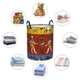 thumbnail image 6 of XMXT Collapsible Laundry Basket, Ancient Egyptian Decoration Waterproof Laundry Hampers Storage Baskets Dirty Clothes Hamper, 40L, 6 of 8