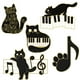 thumbnail image 3 of Broche de aleación con diseño de notas de piano y gato negro, para ropa, bolso, abrigo, botón decorativo, insignia, 3 of 6