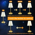 thumbnail image 6 of Modern Metal Crystal Lamp - Cordless Table Lamp, Rechargeable Battery Operated Lamp, 6 of 6