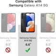 thumbnail image 5 of Allytech 3 Pack Screen Protector for Samsung Galaxy A14 5G 6.6-Inch 9H Tempered Glass Film Anti-Scratch HD Clear Case Friendly - Clear, 5 of 6