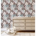thumbnail image 4 of S4Sassy Peel and Stick Walls Covering, Tropical Banana Tree Print Removable Wall Wrap - Brown Instant Wall Mural for Bathroom, Laundry Room, Closet Interior - Self-Adhesive Wallpaper Vinyl - 25"x120", 4 of 9
